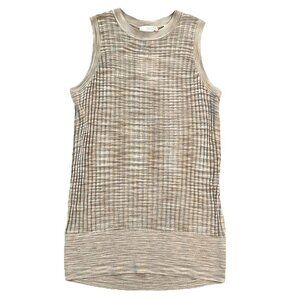 Ted Baker Women’s Kcate Rayon Rib Tank Top Natural Size 4-6 Beige Knit Crewneck